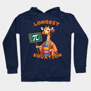 Pi day giraffe Hoodie